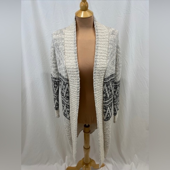 JOIE Aztec Tribal Long Line Cardigan Sweater - Picture 1 of 7